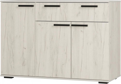 Комод Стандарт-4, Дуб крафт белый