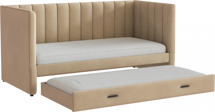 Подростковая кровать "Нега" с бортами (интерьерная), Бежевый