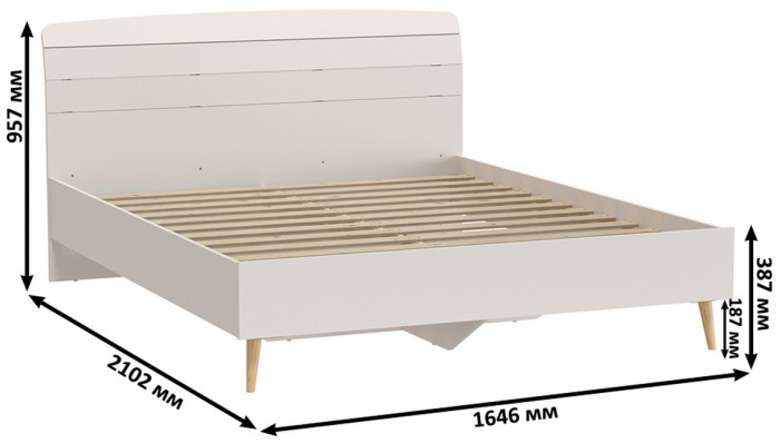 Афина Спальня 31-1600, кашемир серый