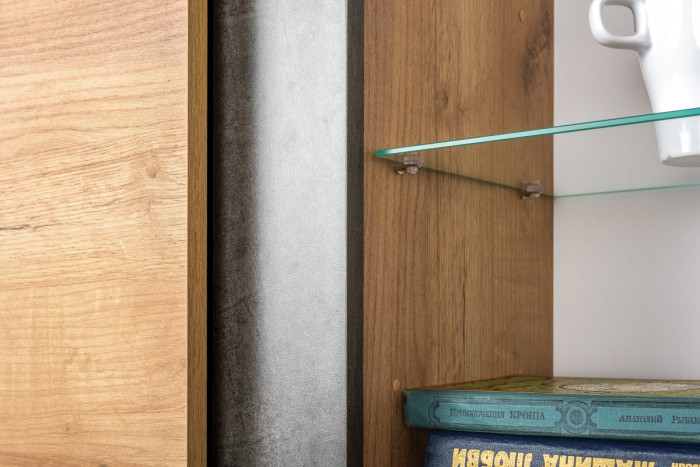 Арчи Тумба 10.85, дуб крафт золотой/камень тёмный