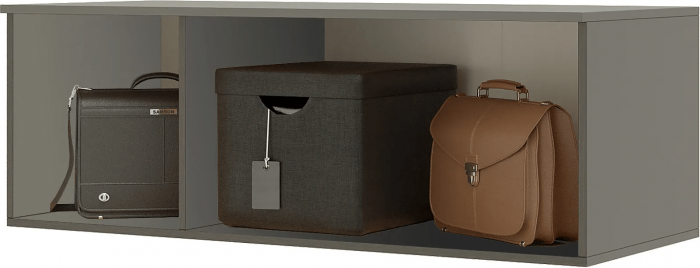 Норд Шкаф трехстворчатый 1200 + Норд Антресоль к шкафу 1200 графит