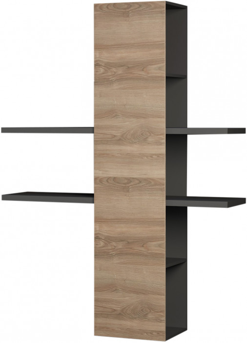 Модульная гостиная Альда, Черный/Дуб Велингтон