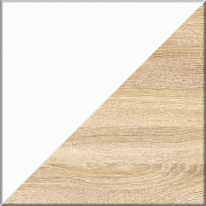 Мори Стол компьютерный МС-16 правый + Тумба ТМП400.1, цвет дуб сонома/белый, ШхГхВ 164,8х84,9х76,6 см., выдвижные ящики справа, НЕ универс. сборка