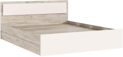 Кровать 1,4м с настилом ЛДСП Мартина, Дуб крафт серый/Кашемир