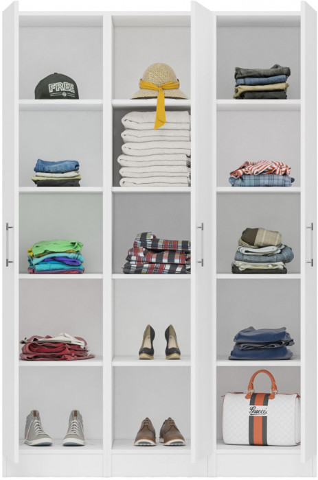 Набор пеналов Стандарт 3 шт., цвет белый, ШхГхВ 135х52х200 см., универсальная сборка