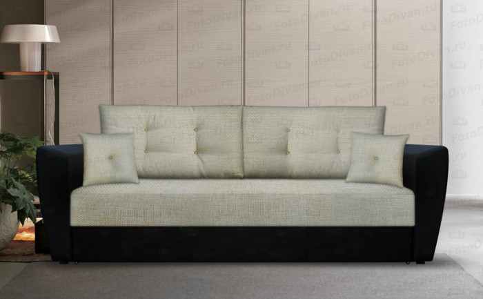 Диван еврокнижка Амстердам 160 рогожка бежевая