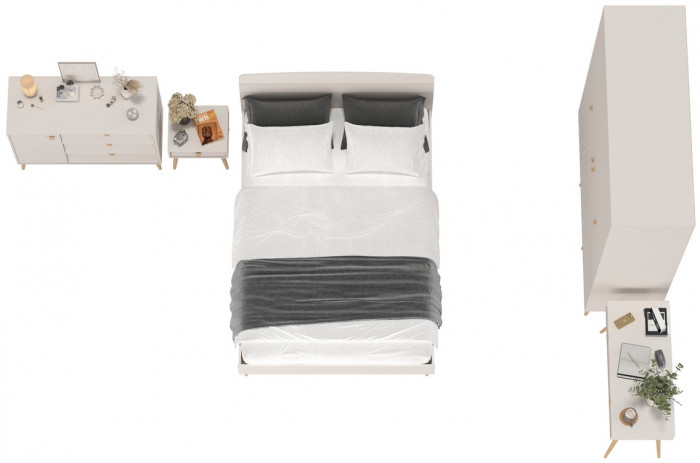 Афина Спальня 32-1400, кашемир серый