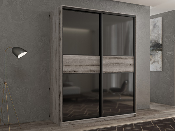 Шкаф-купе Кааппи 12 Эвок Окаменелый 150х60х230 см