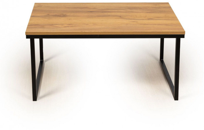 Стол журнальный Ланс Мини Дуб крафт золотой / Черный