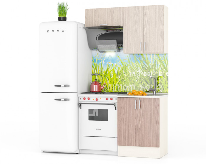 Кухня Мери 02 ШВ600+ШВв600+ШН600, дуб/ясень шимо светлый/ясень шимо тёмный