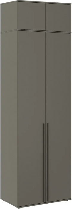 Норд Шкаф двухстворчатый 800 + Антресоль 800 Дуб Крафт белый