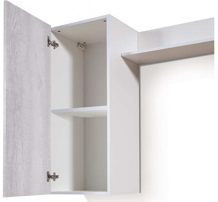 Стенка Прага-3 таксония/диамант серый