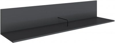 Полка навесная (открытая) Мадрид ПНО-2 (1,5) графит серый
