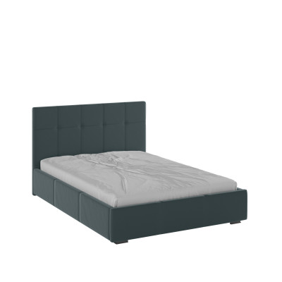 Рио Кровать интерьерная 140 серый квадрат, ортопед