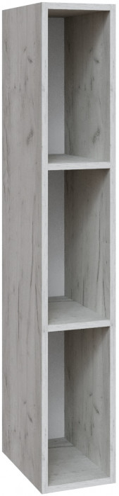 Пенал открытый настенный Альберо, Дуб крафт белый