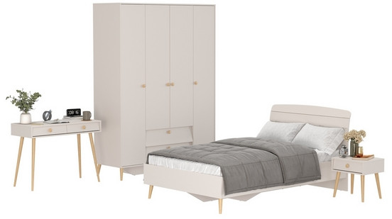 Афина Спальня 33-1200, кашемир серый