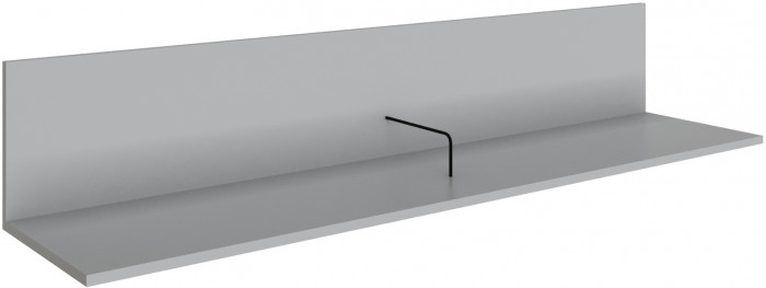 Полка навесная (открытая) Мадрид ПНО-2 (1,5) камень серый