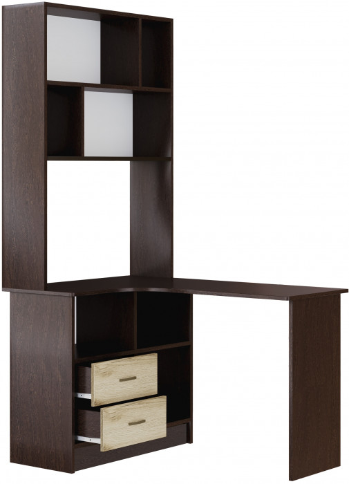 Стол угловой Орион, Венге/Дуб делано