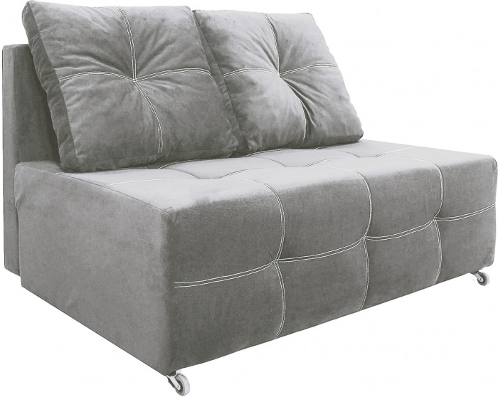 Диван аккордеон Марс Мини велюр серый 160