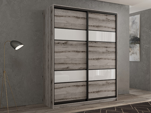 Шкаф-купе Кааппи 8 Эвок Окаменелый 170х45х230 см