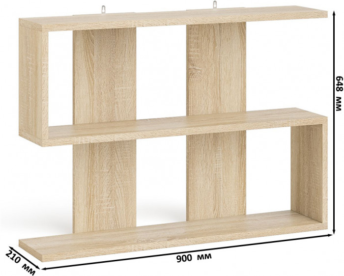 Мори компьютерный стол МС-1 левый + Комод МК700.5 + Полка 900, дуб сонома/белый