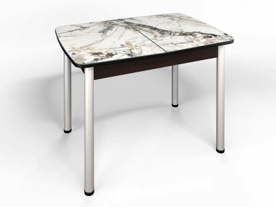 Стол СМ-6 Флорида ноги окрас круглый венге/серебро