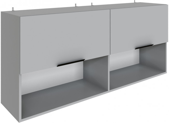 Полка навесная Мадрид ПН-5 (1,5) камень серый