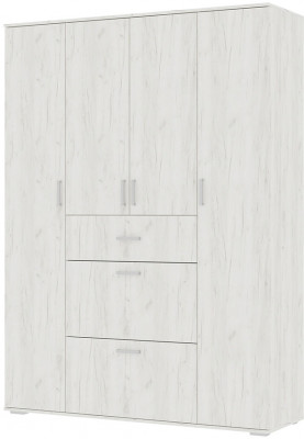 НЕЛЬСОН ШК 03 (СОЛО-3) Шкаф (1,600х2,200х0,500) дуб крафт белый/дуб крафт белый