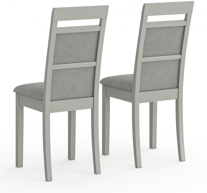 Два стула Мебель--24 Гольф-12 разборных, серый