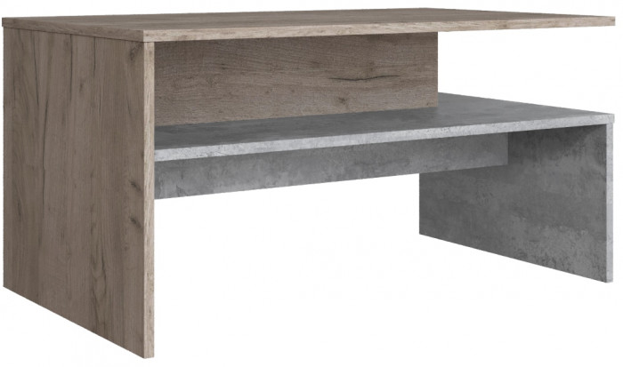 Модульная гостиная Дублин, набор №2, Дуб крафт серый/Цемент