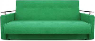 Раскладной диван-кровать, прямой, книжка, цвет зеленый, Милан Люкс 120