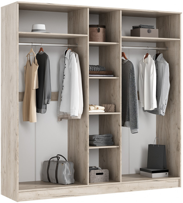 Модульная спальня Мартина, набор 3, Крафт серый/Кашемир