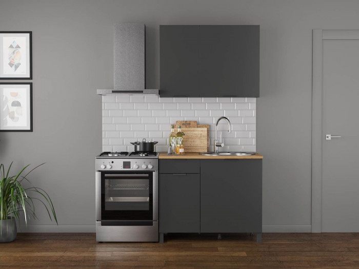 Кухня Венера 1000 Диамант серый