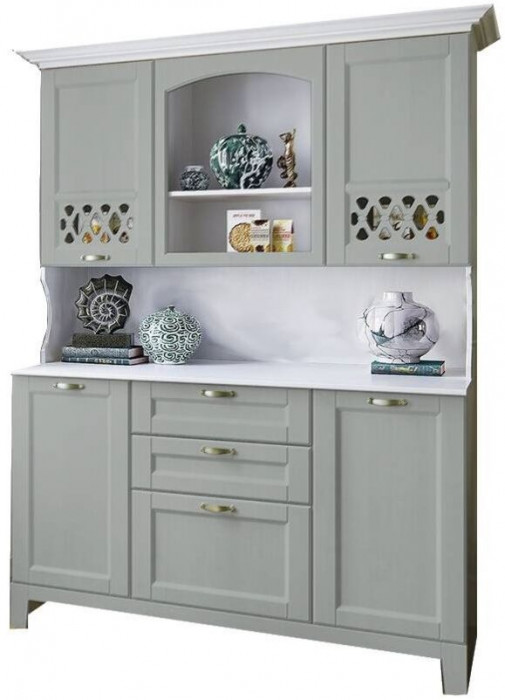 Буфет Милано 1500 (Белый, Шарли пинк)