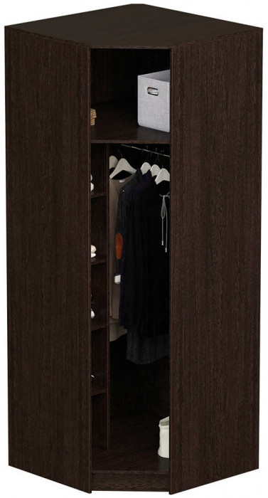 "Белла" шкаф угловой (750х2120х750) венге/дуб атланта (замена на венге/ясень белый)