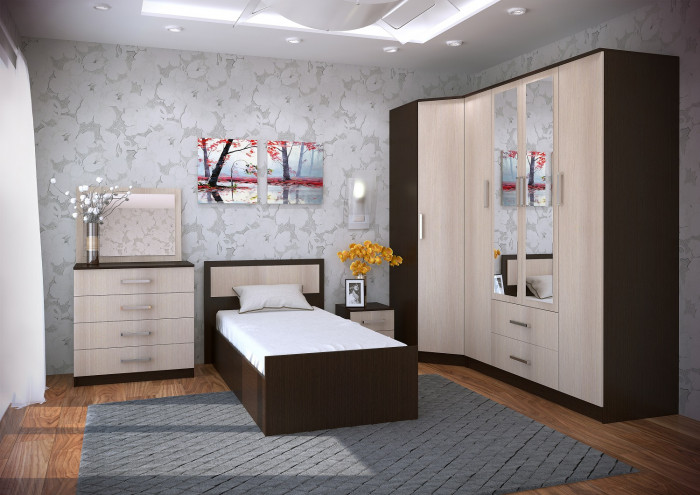 Зеркало Фиеста, венге/лоредо