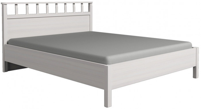 Кровать с ортопедическим основанием (дерево) Sherlock 48 Люкс 140х200, ясень светлый