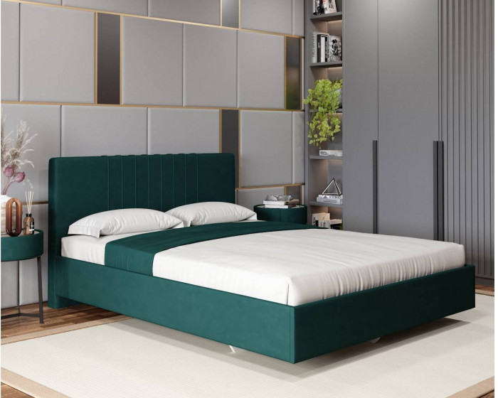 Кровать с латами Соло 140*200, Зеленый