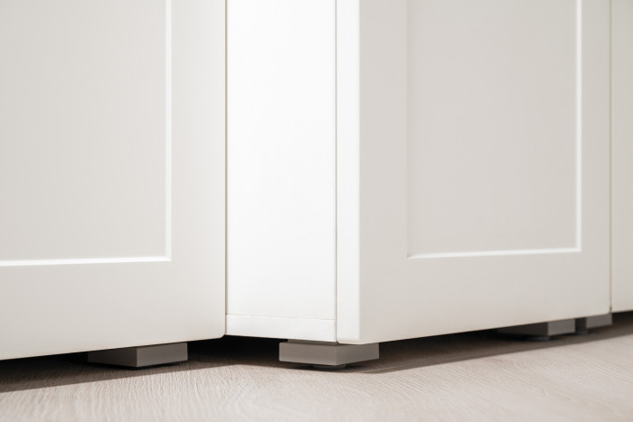 Остин Прихожая 29, цвет белый шагрень/дуб крафт золотой, ШхГхВ 240х54,3х229,6 см., универсальная сборка