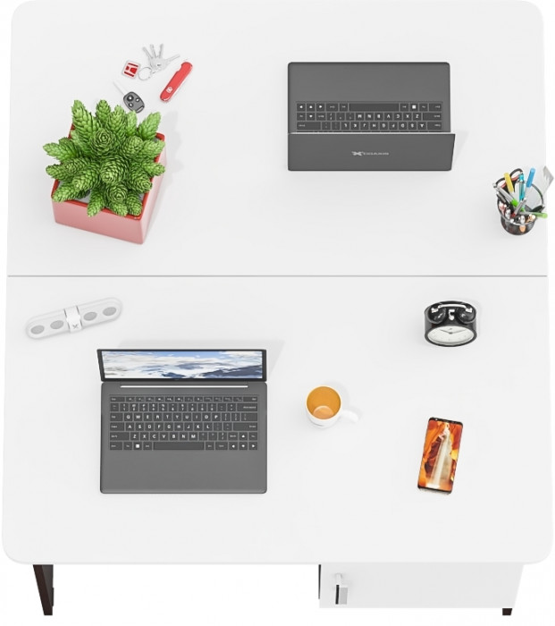 Два стола письменных С-МД-1-09, венге/белый шагрень