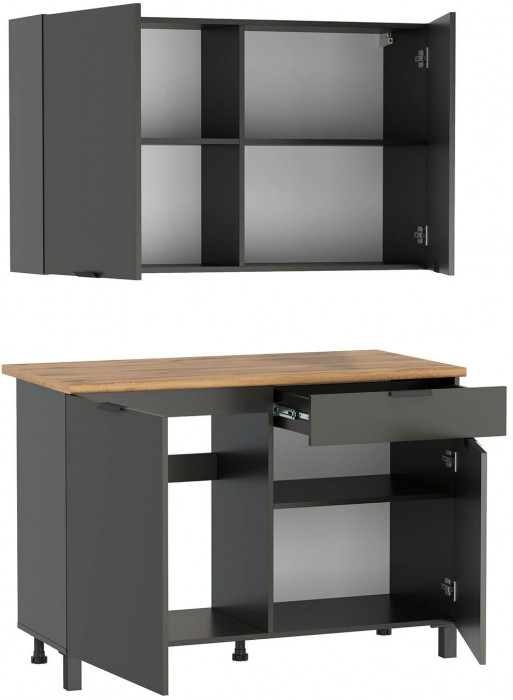 Кухня Венера 1200 Диамант серый