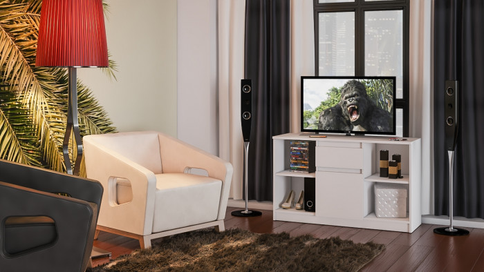 Мори Тумба ТВ МТВ1204.1, белый