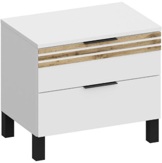 Модульная спальня Нао, набор №6, Дуб вотан/Графит (Профиль МДФ Дуб вотан)