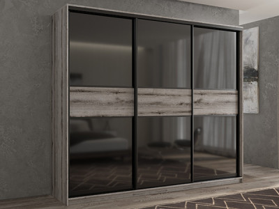 Шкаф-купе Кааппи 12 Эвок Окаменелый 190х45х230 см