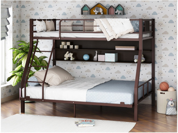 Двухъярусная кровать Гранада-1П 140 (Черный)