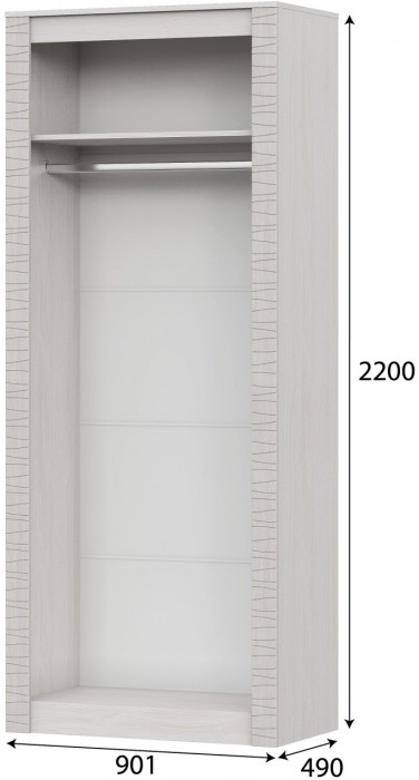 Гамма 20 Шкаф универсальный Серия №4 Ясень анкор светлый / Сандал светлый