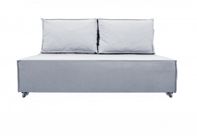Диван-аккордеон Лофт мини 160х200, велюр серый