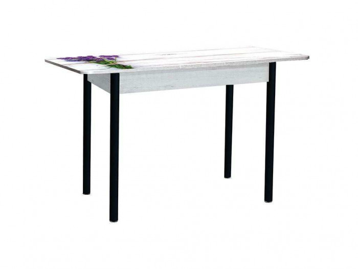 Нью йорк фотопечать стол обеденный раздвижной / букет/бетон белый/черный