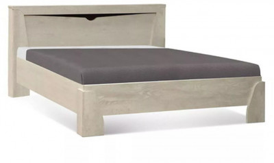 Кровать 33.09-02 Лючия 1600 с ортопедическим основанием Бетон пайн белый/венге