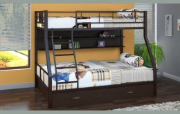 Двухъярусная кровать Гранада-1ПЯ, коричневая